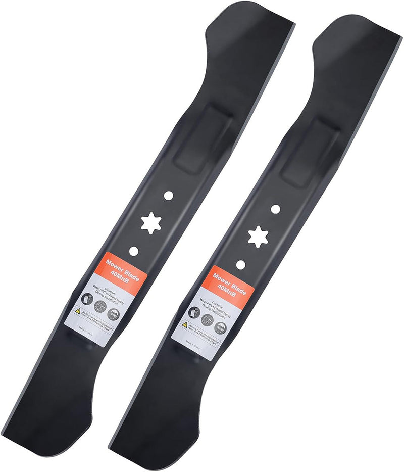 Load image into Gallery viewer, 2-Pack 46 inch 942-04244A Blades for Cub Cadet LTX1045 LTX1046 XT1 XT2 LT46 RZT L46 Deck Mower Replace MTD 942-04290 742-04244 High-Lift
