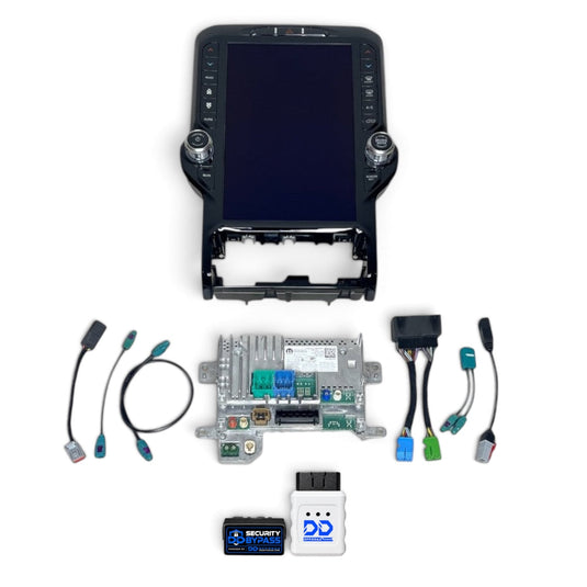 2019–2024 Ram 2500/3500 Uconnect 5 12-Inch Screen Upgrade Kit UBQ – Wireless Apple CarPlay & Android Auto
