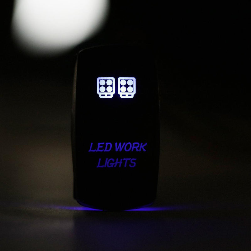 Load image into Gallery viewer, 5 Pin Laser On/Off switches 20A/12V 10A/24V Switch with Jumper Wires Set for Cars,Trucks,RVs
