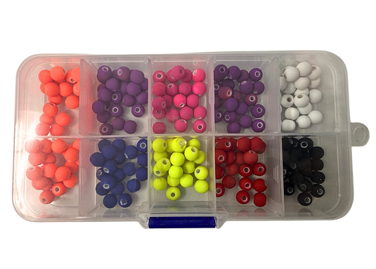 'NEW' 6mm SOLID COLORED BEAD TACKLE BOX!!!