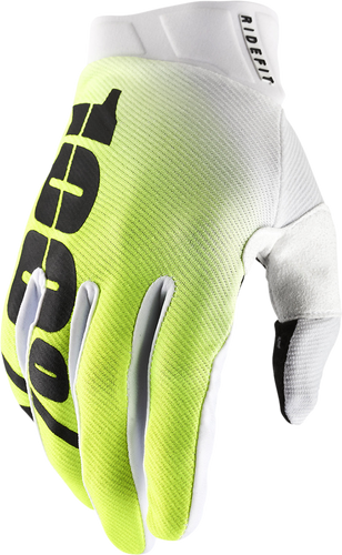 100% Ridefit Gloves - Korpo Yellow - Medium 10010-00016