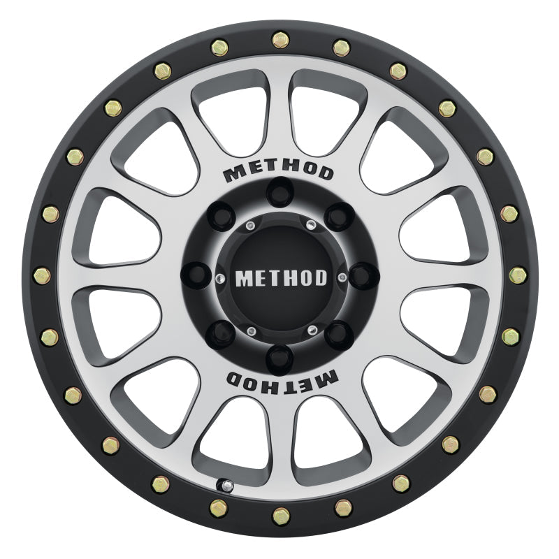 Load image into Gallery viewer, Method MR305 NV 17x8.5 0mm Offset 8x6.5 130.81mm CB Machined/Black Street Loc Wheel
