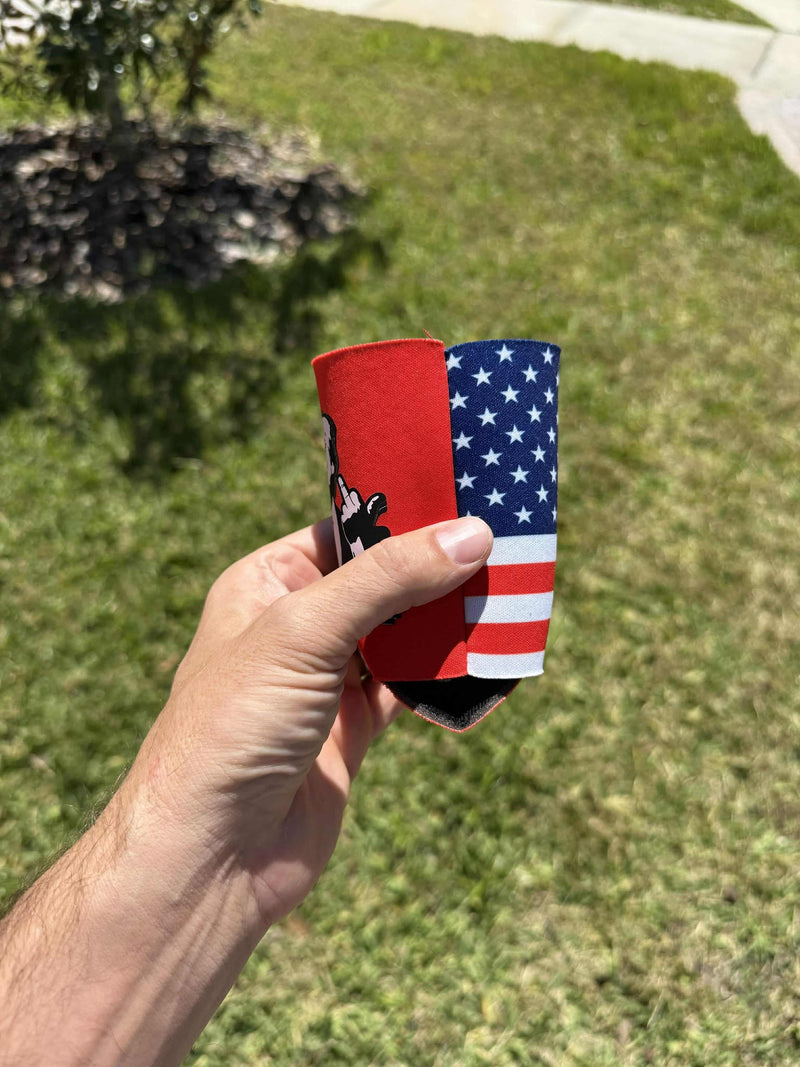 Load image into Gallery viewer, Middle Fingers 12oz Koozie Americana
