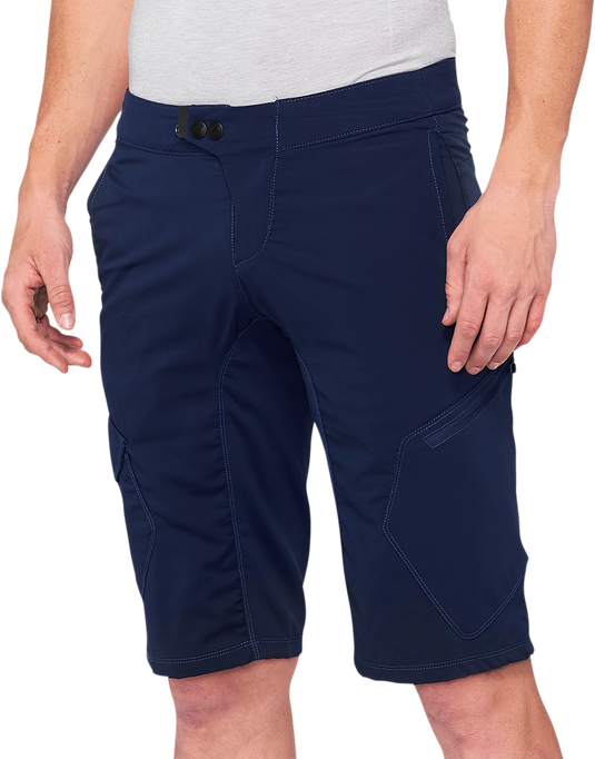 100% Ridecamp Shorts - Navy - US 36 40029-00025
