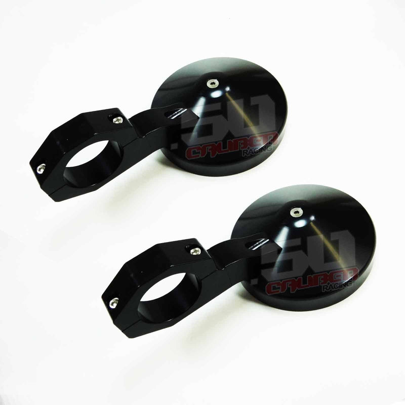 Load image into Gallery viewer, 5" Bolt on CNC Mirrors for 1.75 inch tubing
