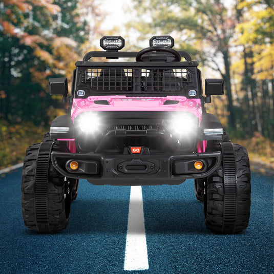 Kimbosmart 24V Electric Children's Ride On Truck Car Toy Battery Powered with 3 Speeds and Remote Control