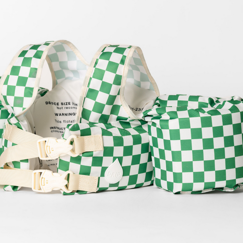 Load image into Gallery viewer, Green Checkered Kids Float
