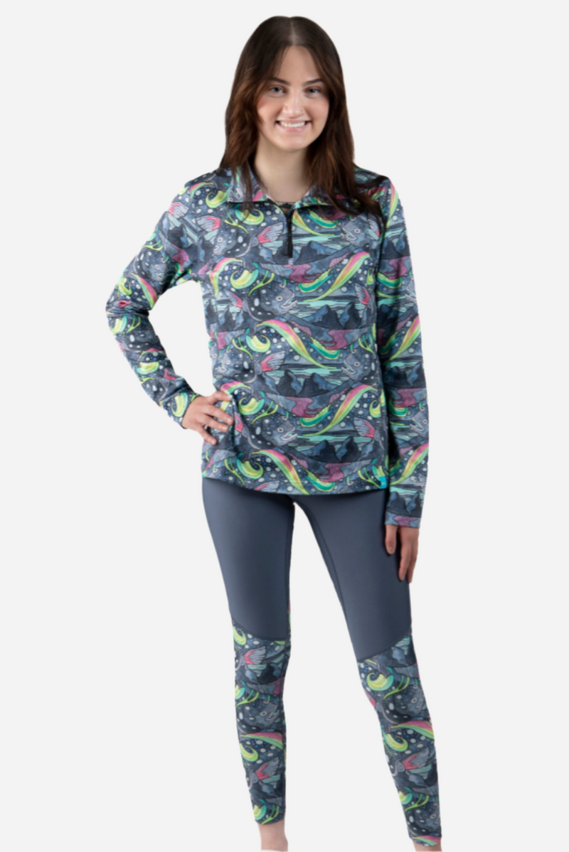 Load image into Gallery viewer, HaliBorealis Thermal 1/4 Zip Top
