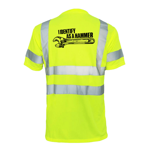 Identify As A Hammer - Reflective Safety T-Shirt