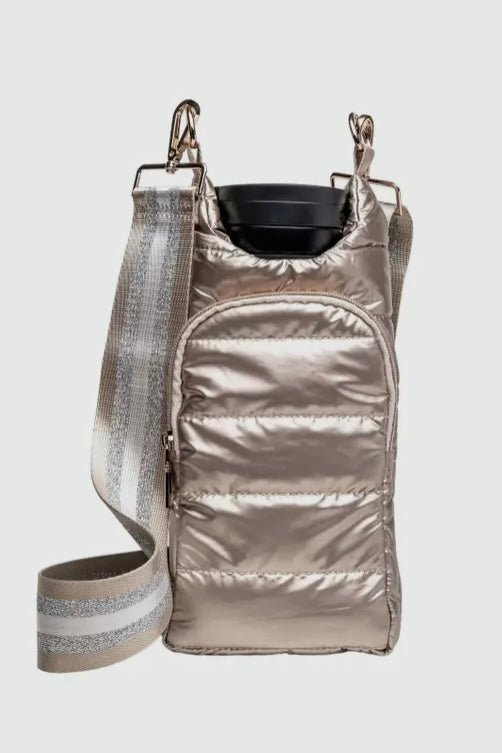 Quilted Quench Puffy Bottle Tote - GOLD
