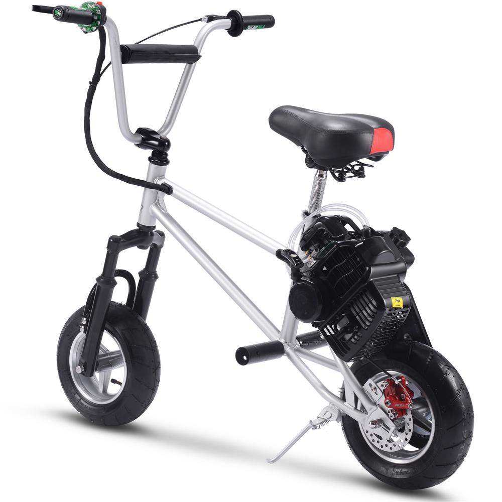 Mototec 49cc Gas Mini Bike V2 Silver - Skoutley Outdoors LLC