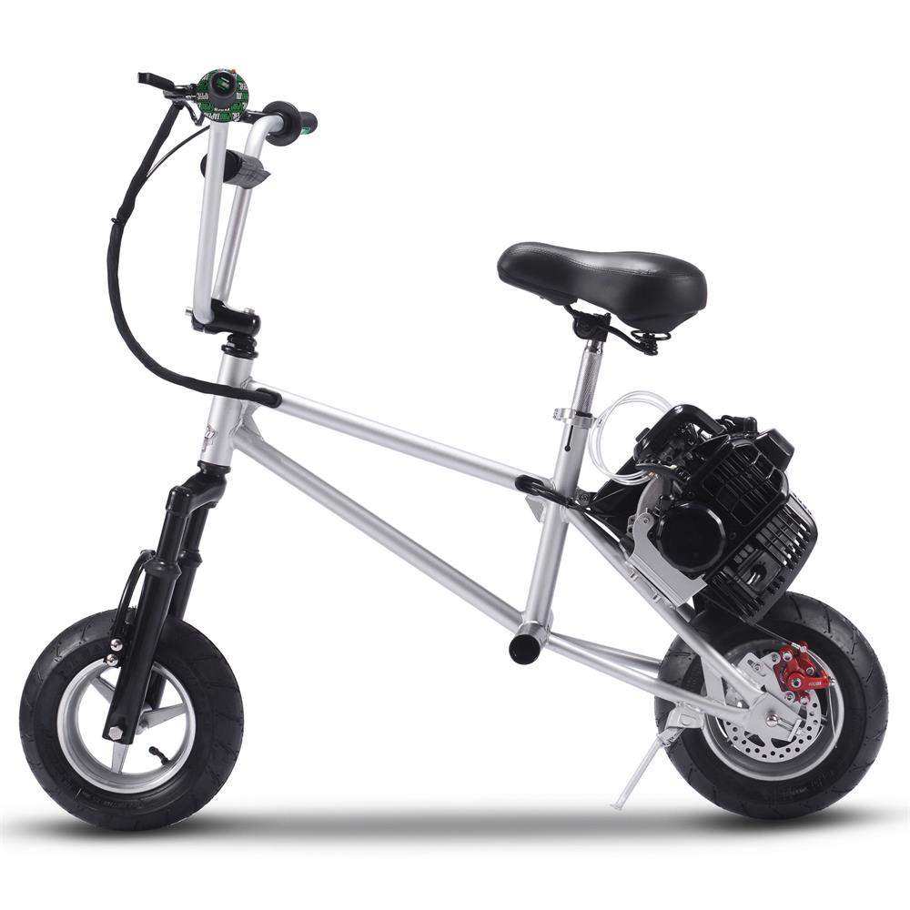 Mototec 49cc Gas Mini Bike V2 Silver - Skoutley Outdoors LLC