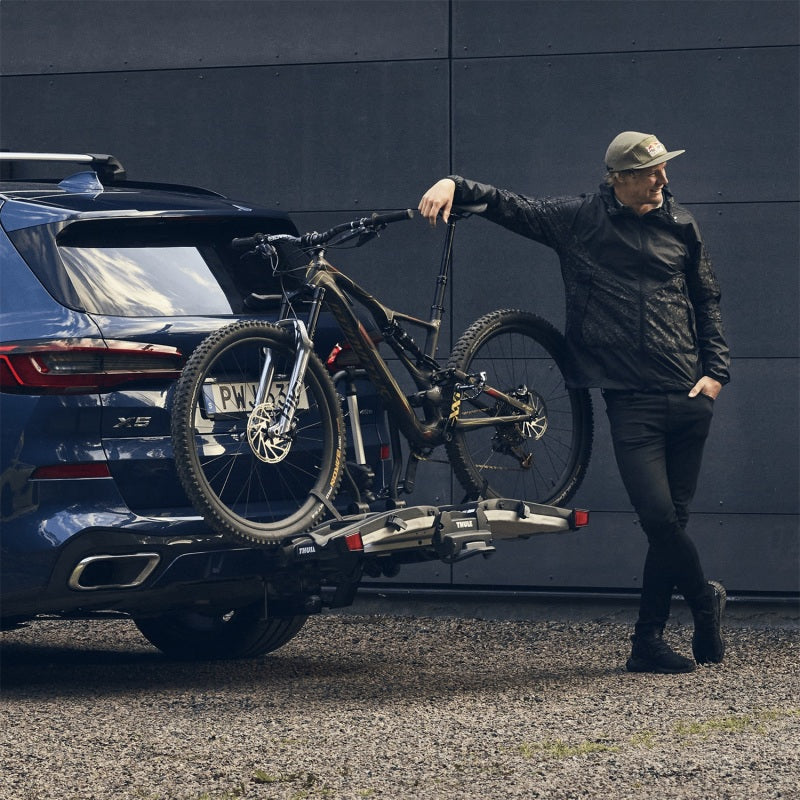 Load image into Gallery viewer, Thule EasyFold XT 2 - Fully Foldable Platform Hitch Bike Rack (Up to 2 Bikes) - Black/Silver
