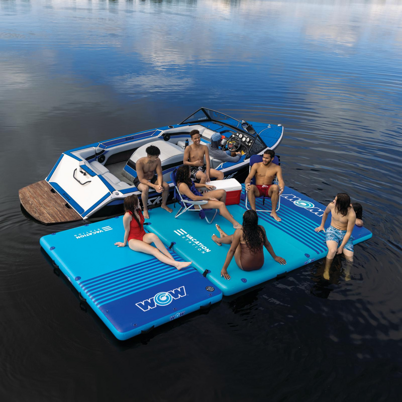 Load image into Gallery viewer, WOW Watersports 10'x8'x6" Drop Stitch Vacation Station Dock
