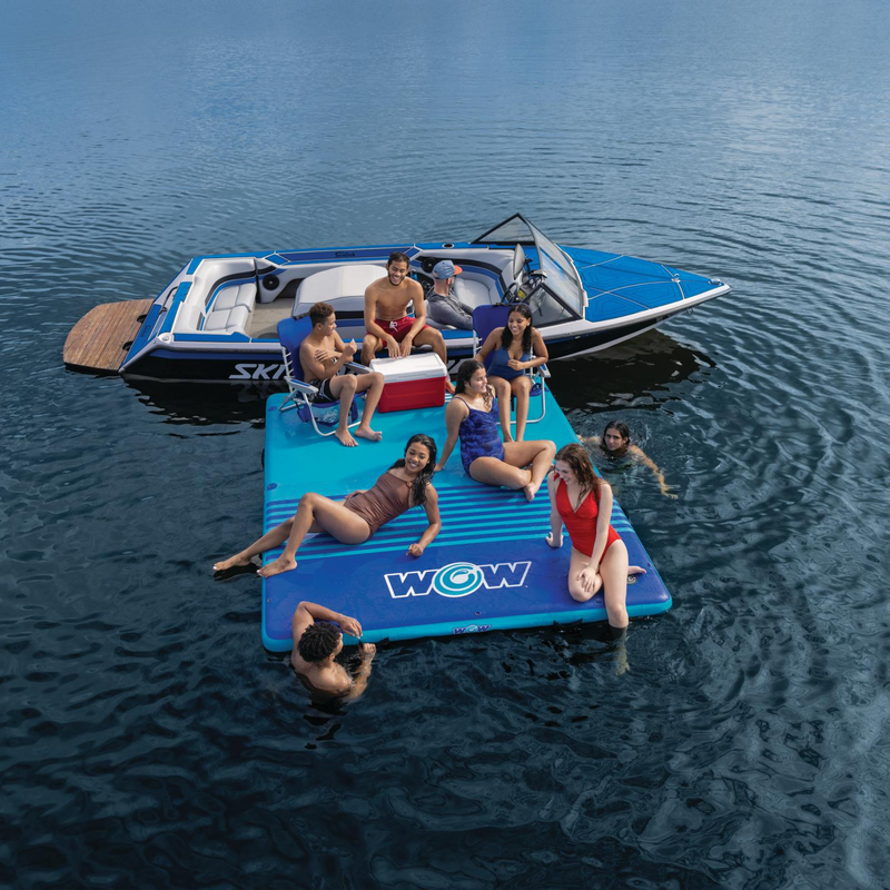 Load image into Gallery viewer, WOW Watersports 10'x8'x6" Drop Stitch Vacation Station Dock
