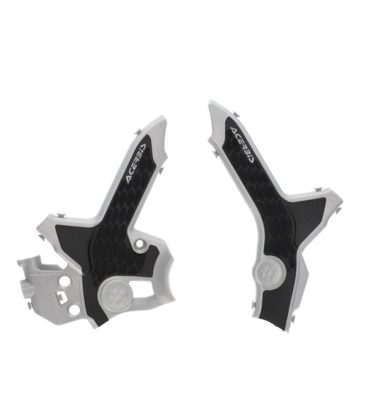 Acerbis 21+ Honda CRF300L Frame Guards- X-Grip - Gray/Black 2979621019