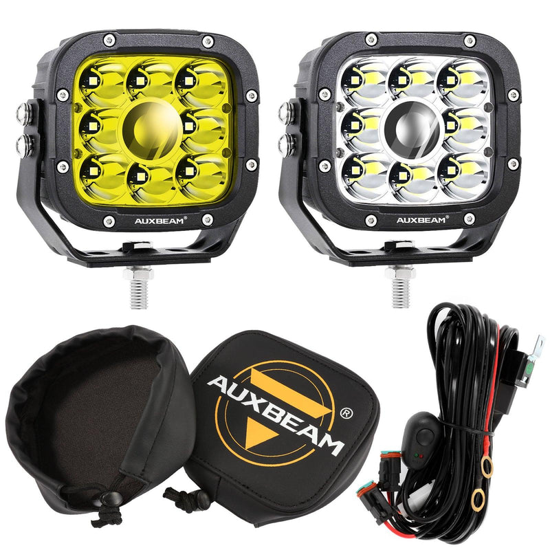 Load image into Gallery viewer, 5 Inch 110W White/Amber Spot Light LED Driving Lights for Dodge Ram 1500/2500/3500
