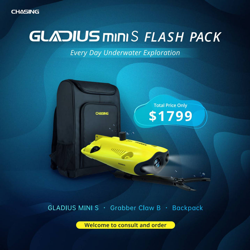Load image into Gallery viewer, Chasing Gladius Mini S Underwater Drone Flash Pack
