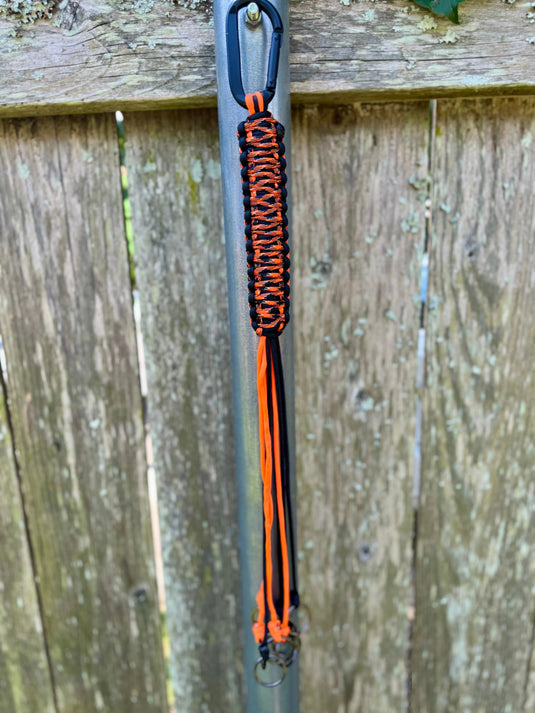 Custom Paracord Game Tote – Durable Duck Strap with Rings & Carabiner