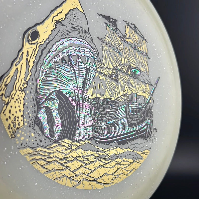 Load image into Gallery viewer, Metal Flake Glow C-Blend Galleon (First Run) "Megalodon" by Ripper Studios
