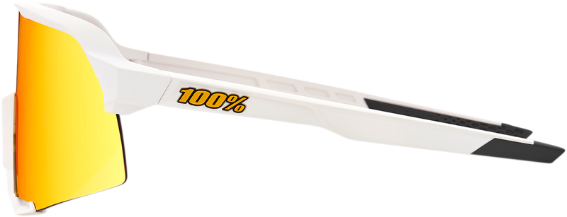 Load image into Gallery viewer, 100% S3 Sunglasses - White - Red Mirror 60005-00009
