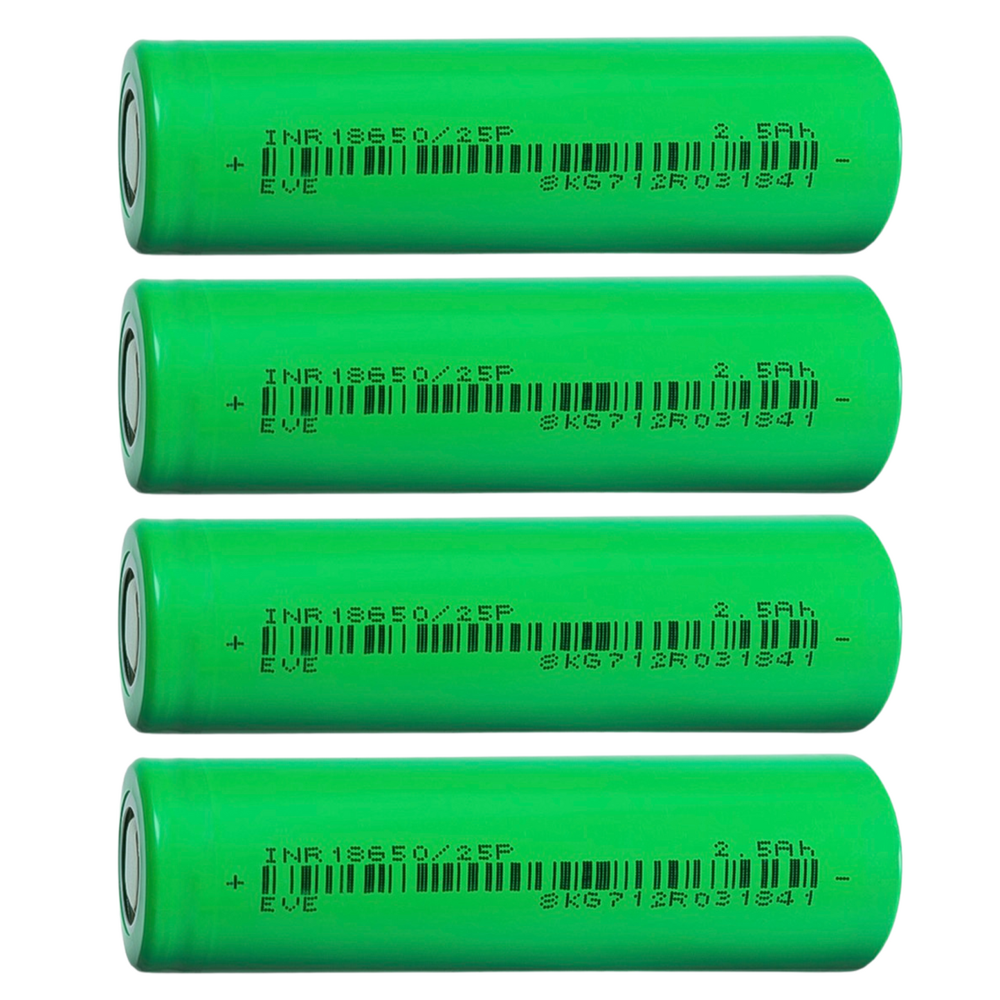 EVE 25P 18650 2500mAh 20A Battery Cells