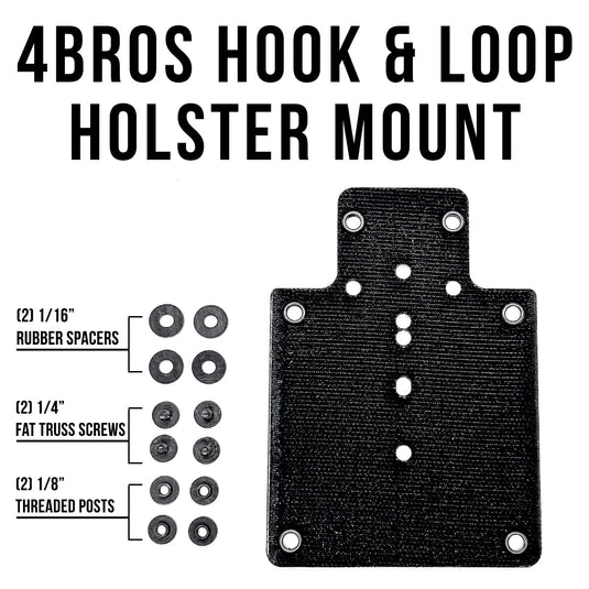 4BROS Hook & Loop Holster Mount for Backpacks & Sling Bags