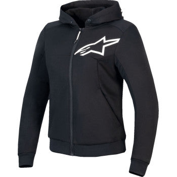 ALPINESTARS Stella Chrome v2 Sport Hoodie - Black/White - Medium 4210225-12-M