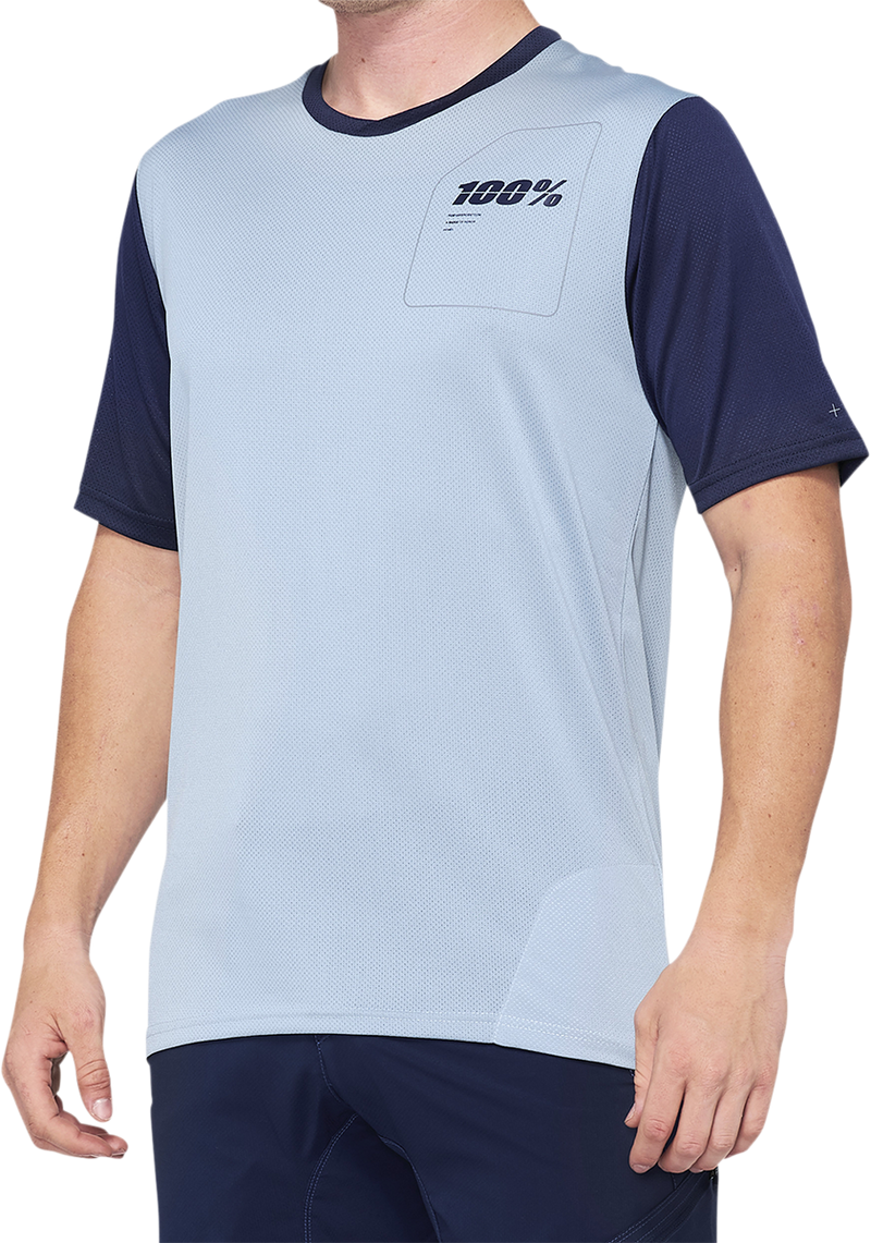 Load image into Gallery viewer, 100% Ridecamp Jersey - Short-Sleeve - Blue/Navy - Large 40027-00012

