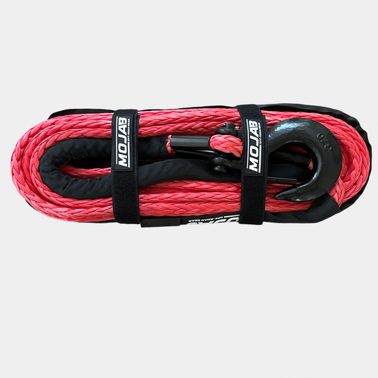 1/2'' x 78' Synthetic Winch Rope with Removable Forged Winch Hook