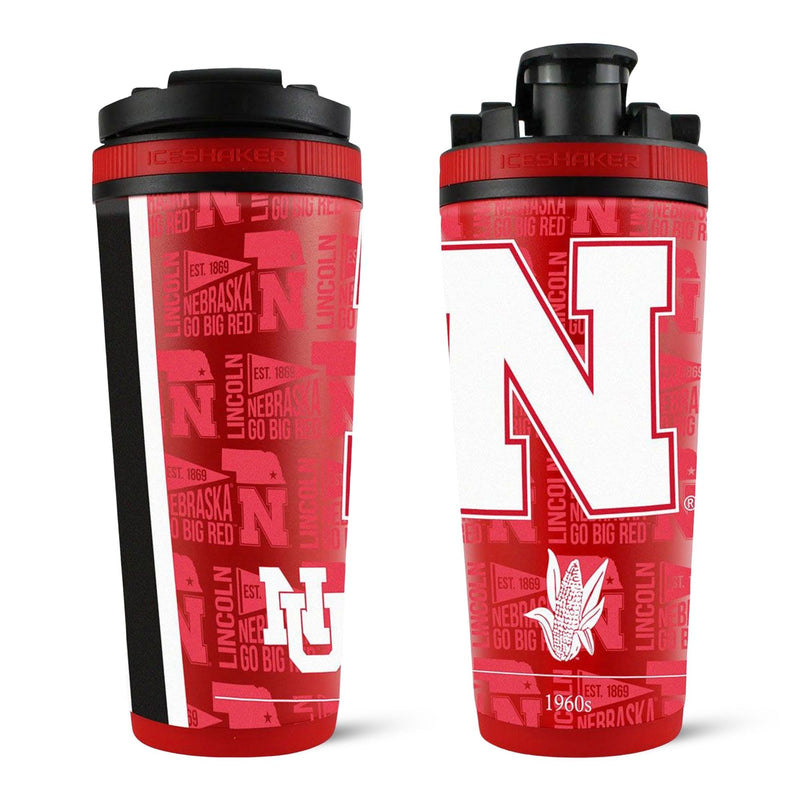 Load image into Gallery viewer, Officially Licensed University of Nebraska 26oz Ice Shaker
