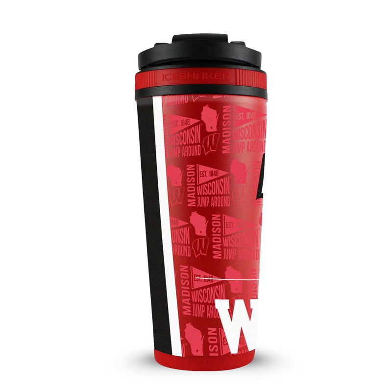 Load image into Gallery viewer, Officially Licensed University of Wisconsin 26oz Ice Shaker
