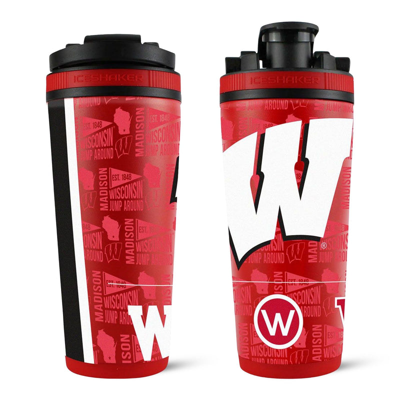 Load image into Gallery viewer, Officially Licensed University of Wisconsin 26oz Ice Shaker
