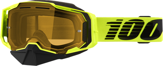 100% Armega Snow Goggles - Nuclear Citrus - Yellow 50007-00003