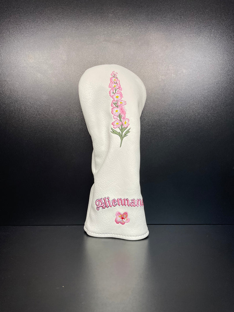 Load image into Gallery viewer, Pink Snapdragon Flower Headcover
