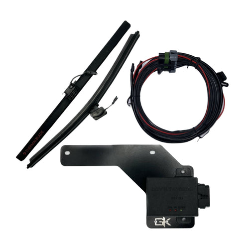 2018-2024 Jeep Wrangler JL and JT Heated Wiper Blades with Installation Brackets.
