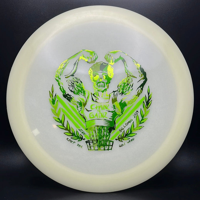 Load image into Gallery viewer, Nocturnal Phoenix - "Chains 4 Gains" by ZAM Keep Disc Golf Weird
