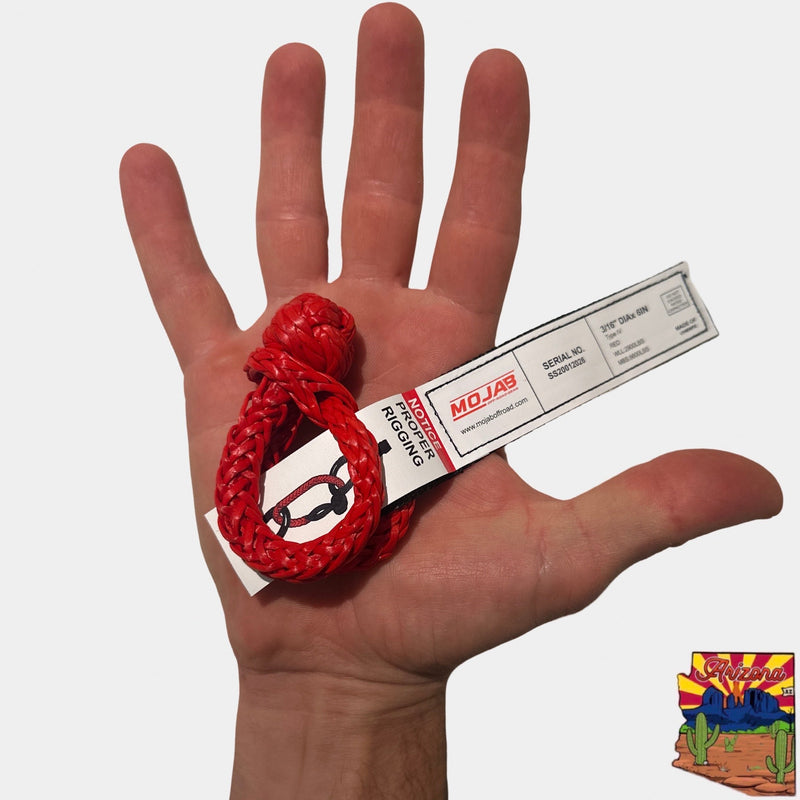 Load image into Gallery viewer, Micro Soft Shackle 3/16'' x 6'' – Keychain &amp; Recovery (Lifetime Warranty)
