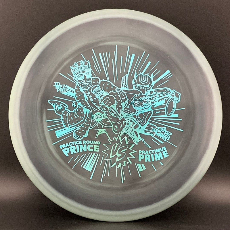 Load image into Gallery viewer, Swirl ESP Buzzz *Les White Stash* - "Practice Round Prince VS Practimus Prime"
