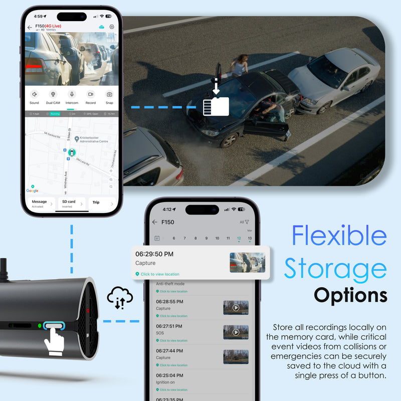 Load image into Gallery viewer, Rexing 4G LTE 2-Channel Dash Cam with GPS – 2.5K Front + 1080p Rear | Real-Time Remote Access &amp; Alerts

