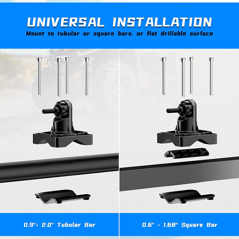 Load image into Gallery viewer, ATV Gun Holder Bow Rack Grips with Rubber Straps for Hunting
