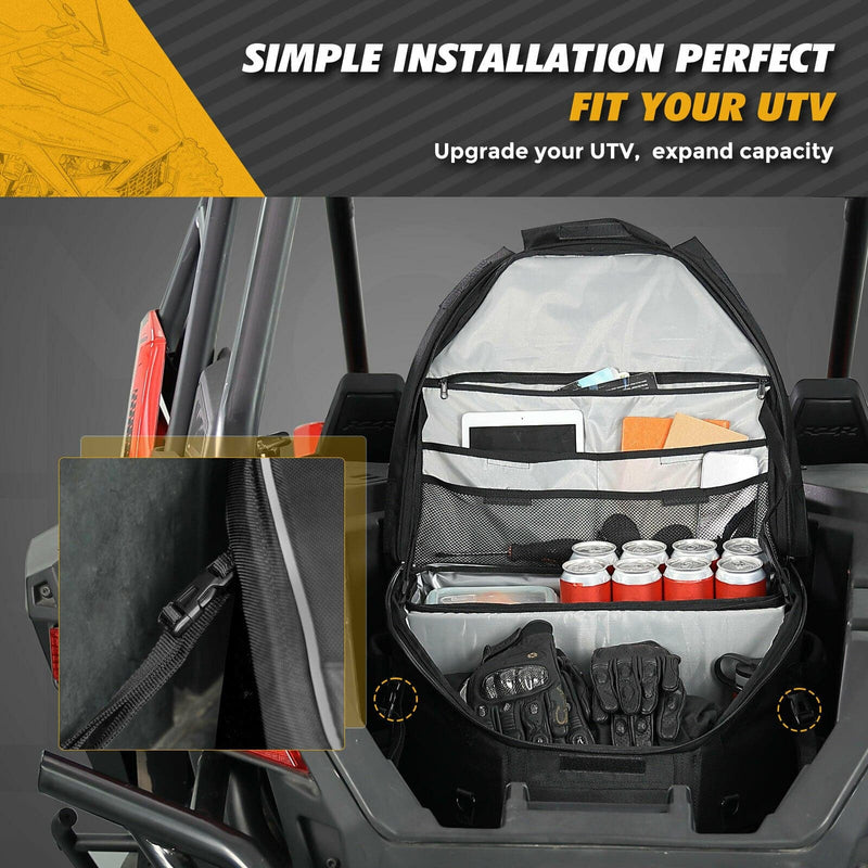 Load image into Gallery viewer, UTV Rear Storage Bag with Fixed Strap for Polaris RZR XP 1000/Turbo
