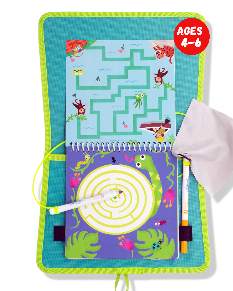 Load image into Gallery viewer, Totebook Kids Dry Erase Travel Activity Book
