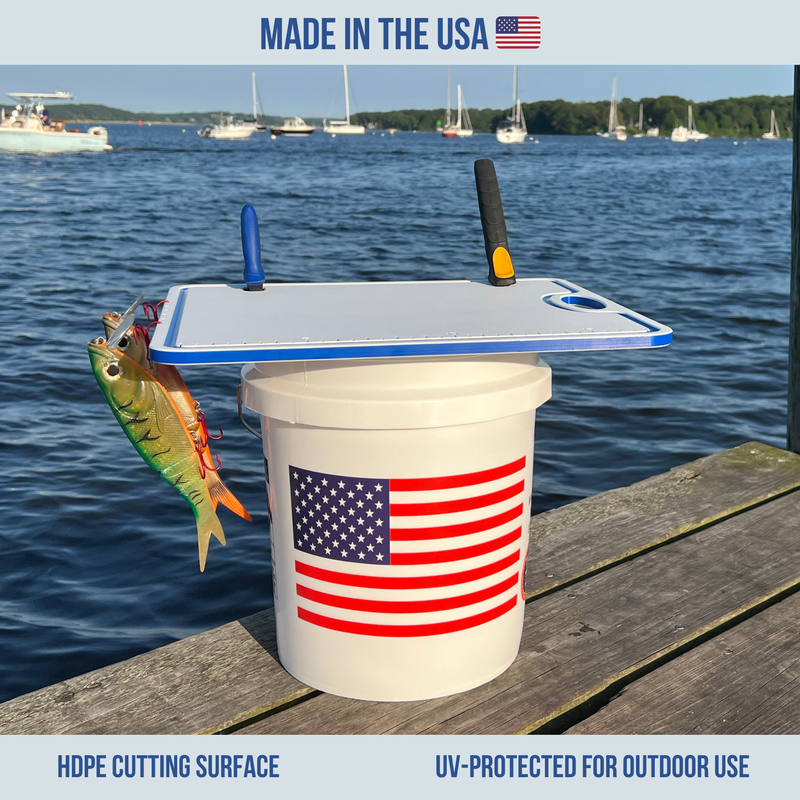 Load image into Gallery viewer, Made in the USA | Premium Bucket or Cooler Fishing Cutting Board
