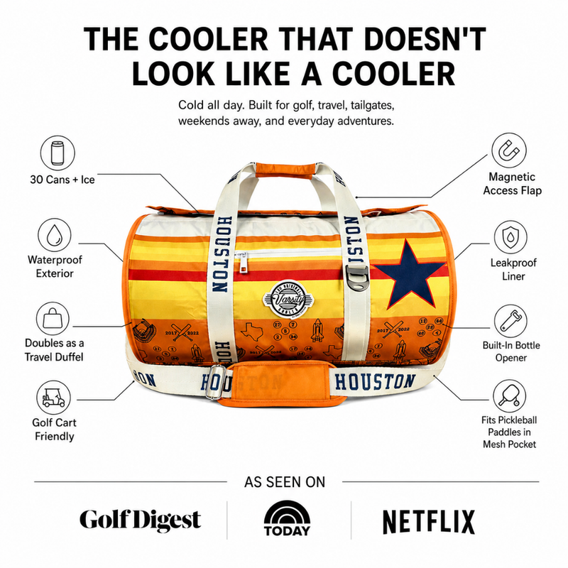 Load image into Gallery viewer, Houston Baseball Duffel Cooler
