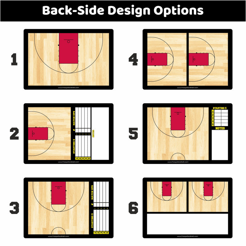 Load image into Gallery viewer, Custom High School Basketball Coaching Board 15.7 x 10.6 in (Classic)
