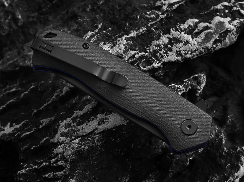 Load image into Gallery viewer, The Pathfinder Folding Pocket Knife Giftset for Men and Women (Black and Blue)
