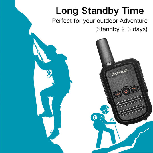 Ruyage RY12 UHF Analog Long Range Two Way Radio Mini Walkie Talkie