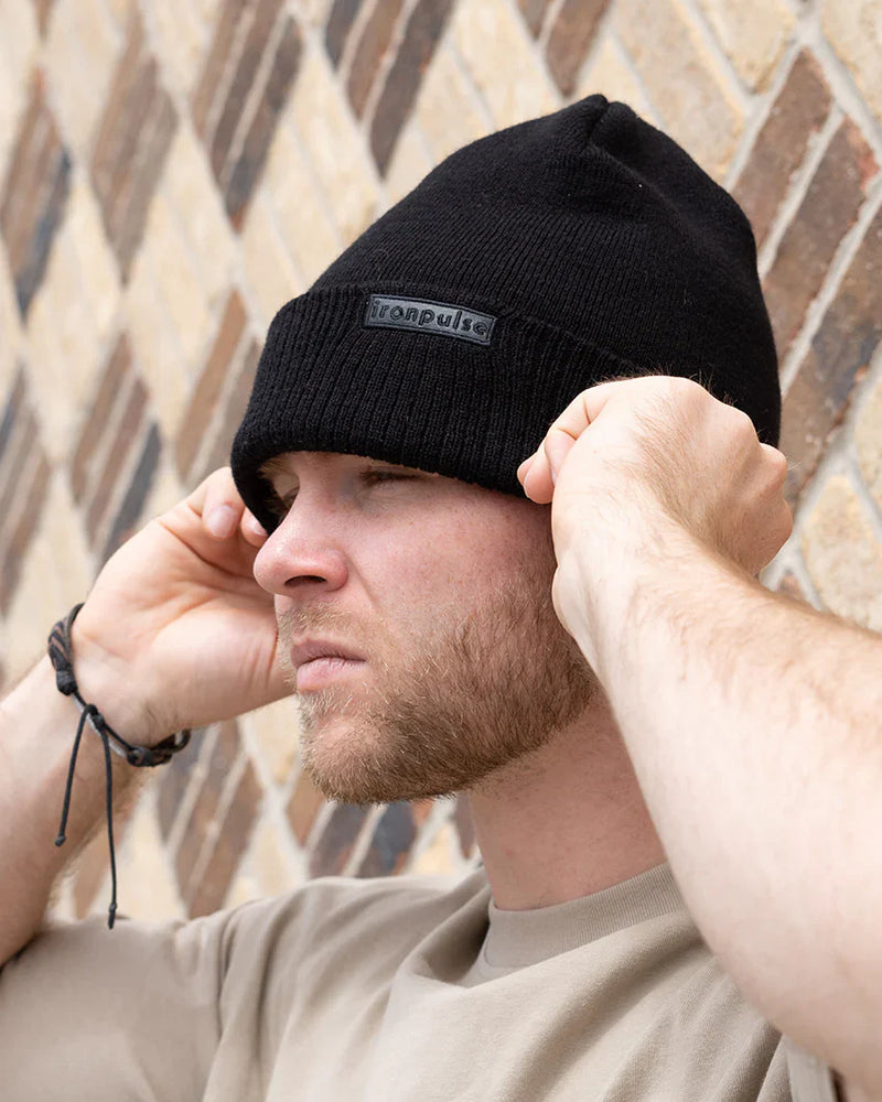Load image into Gallery viewer, Iron Pulse Midnight Beanie
