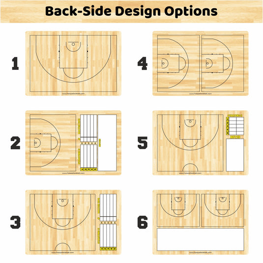 Custom FIBA Basketball Coaching Board 15.7 x 10.6 in (Classic)
